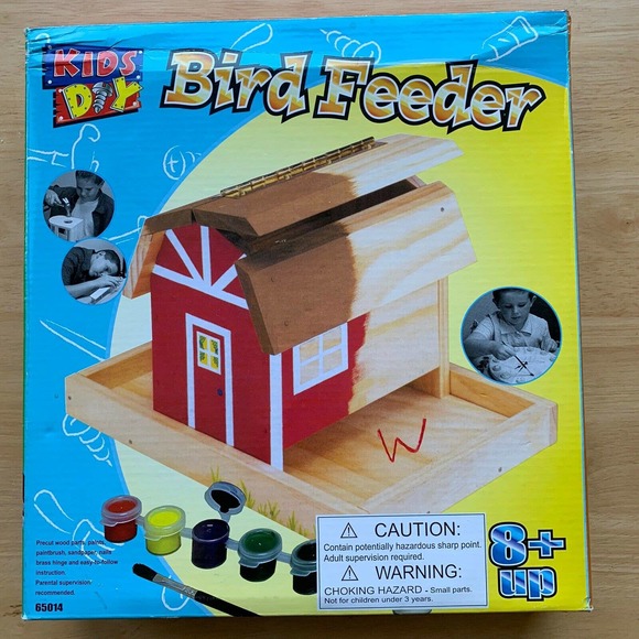 Maxim Office Nwt Diy Do It Yourself Bird Feeded Wood Project Home School Build Wooden Poshmark